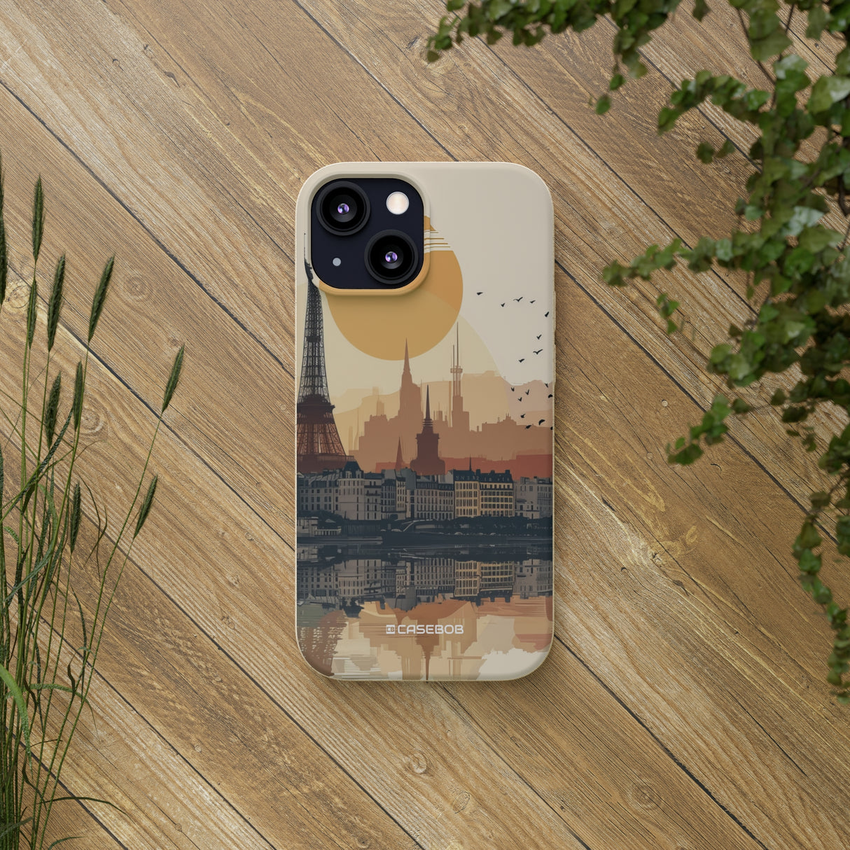 Parisian Sunset Serenity | Biodegradable Phone Case