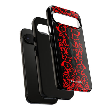 Crimson Spiral Google Pixel 9 Pro XL Case - Tough