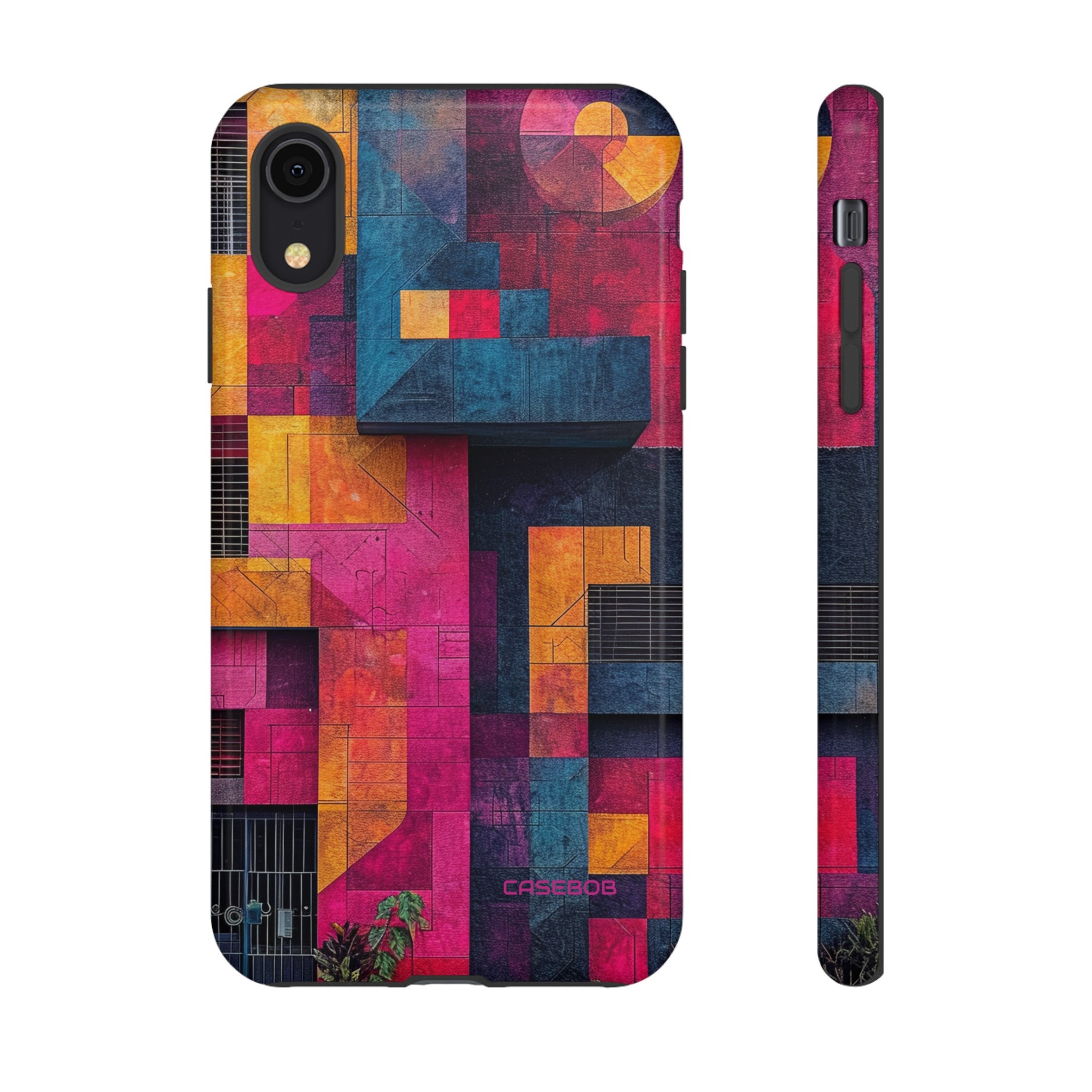 Electric Geometric Vibes - Protective Phone Case