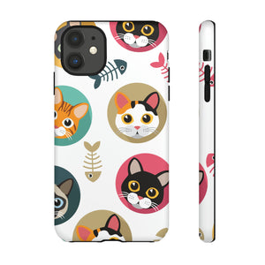 Cats Fishbone - Protective Phone Case