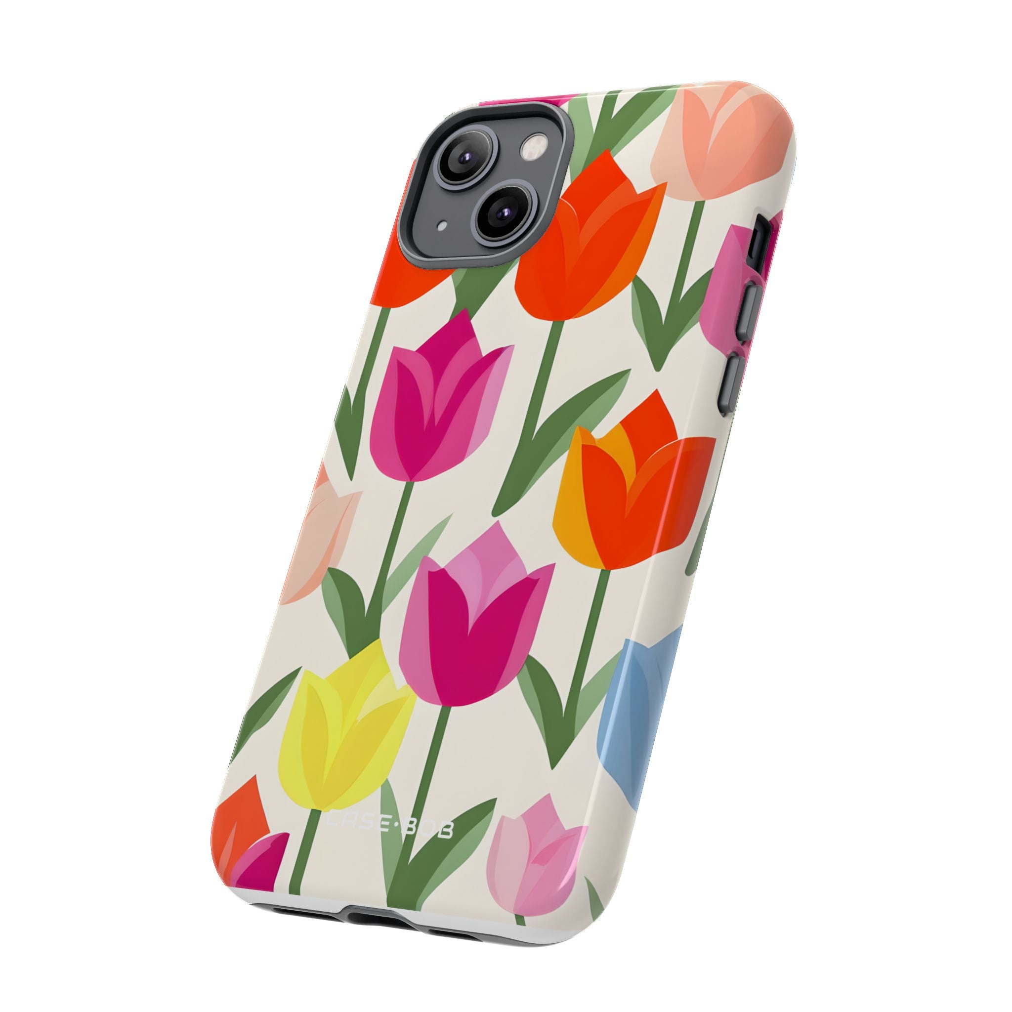 Tulip Harmony Green iPhone 14 Plus Case - Tough