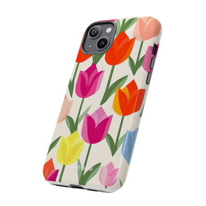 Tulip Harmony Green iPhone 14 Plus Case - Tough
