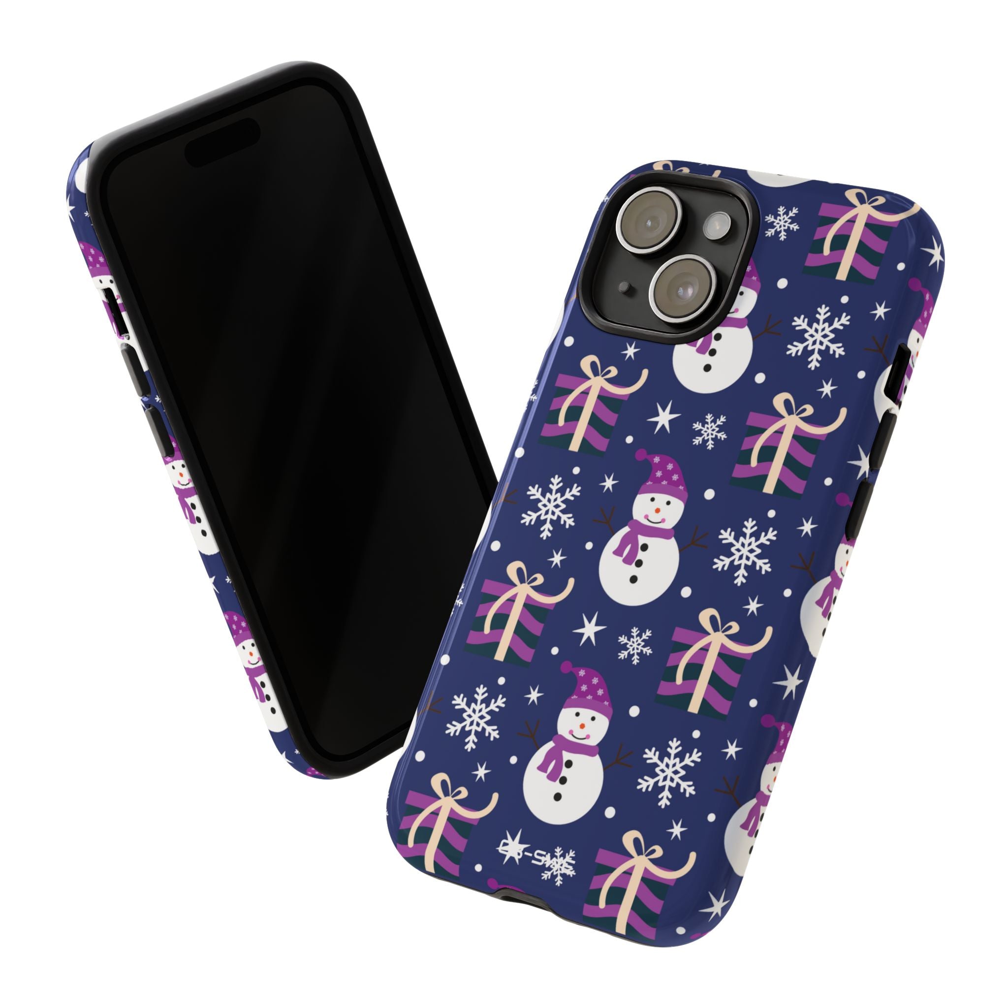 Snowmen Gift Giving - iPhone Case