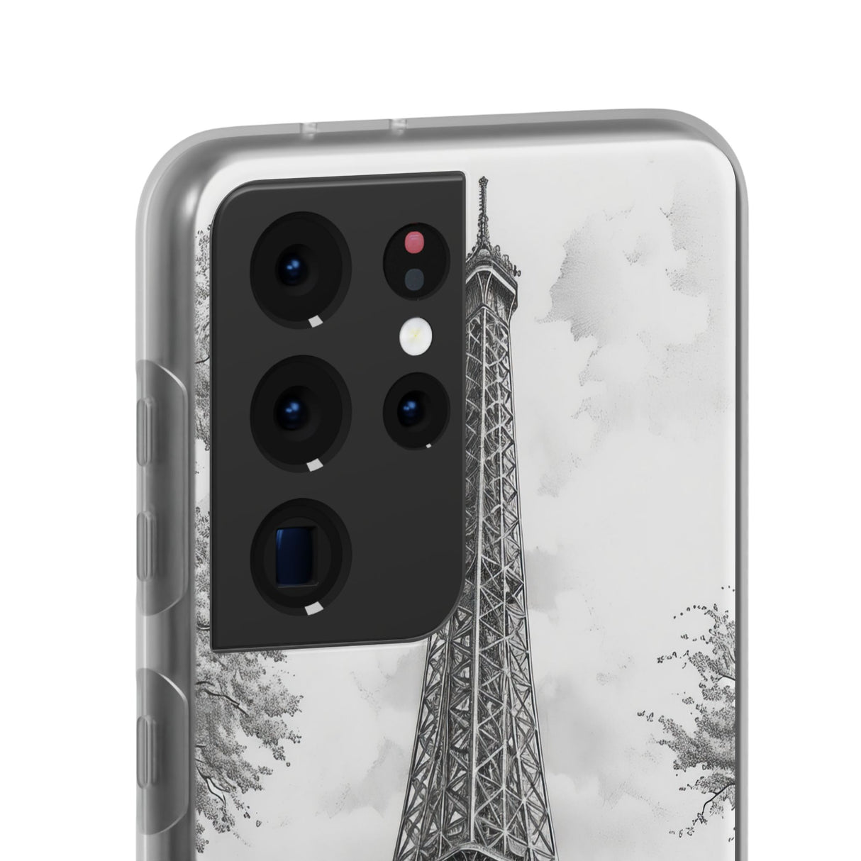 Parisian Monochrome Majesty | Flexible Phone Case for Samsung Galaxy