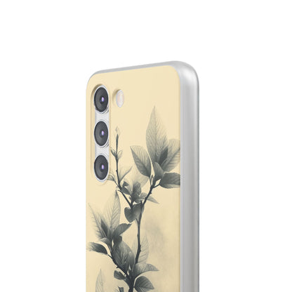 Beige Branch Art - Flexi Samsung S23 Phone Case