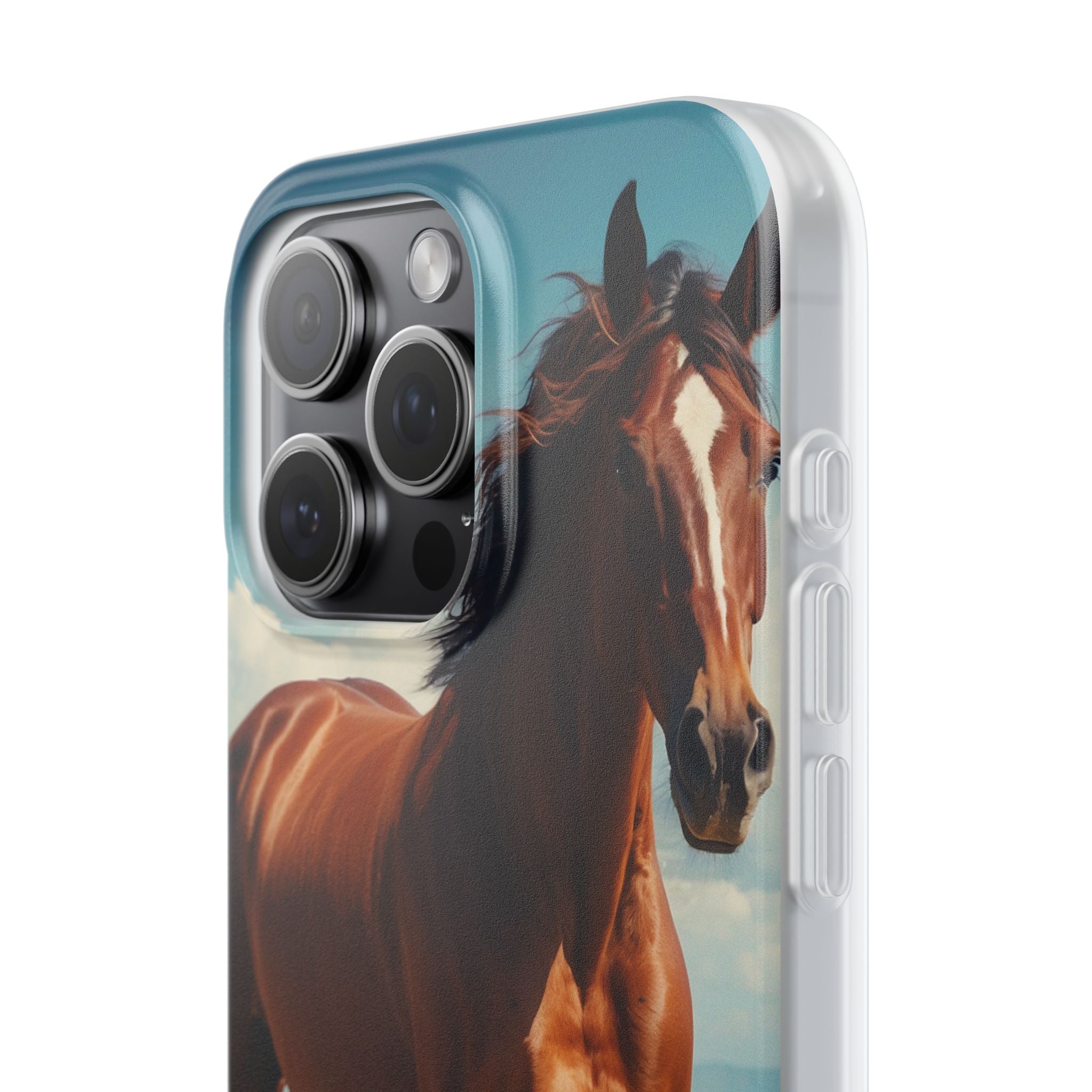 Blazing Horse iPhone 15 Pro Max Case - Soft