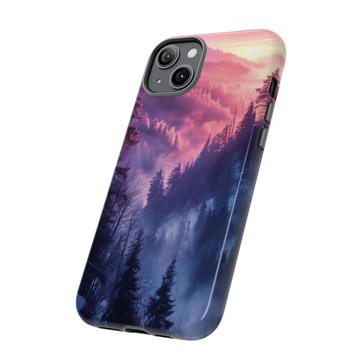 Forest Mountain Pastel Dream - Protective Phone Case