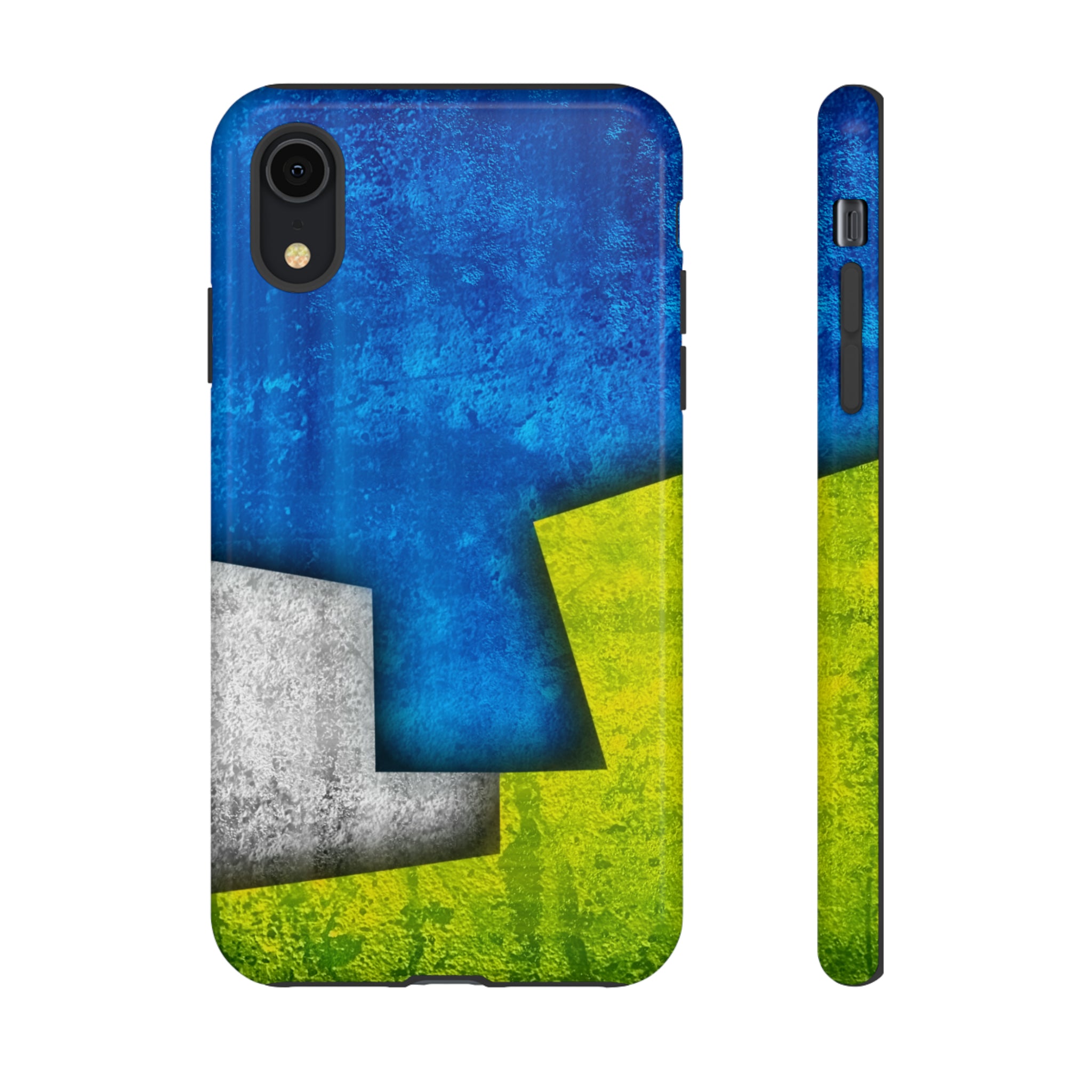 Blue Abstract Art - Protective Phone Case