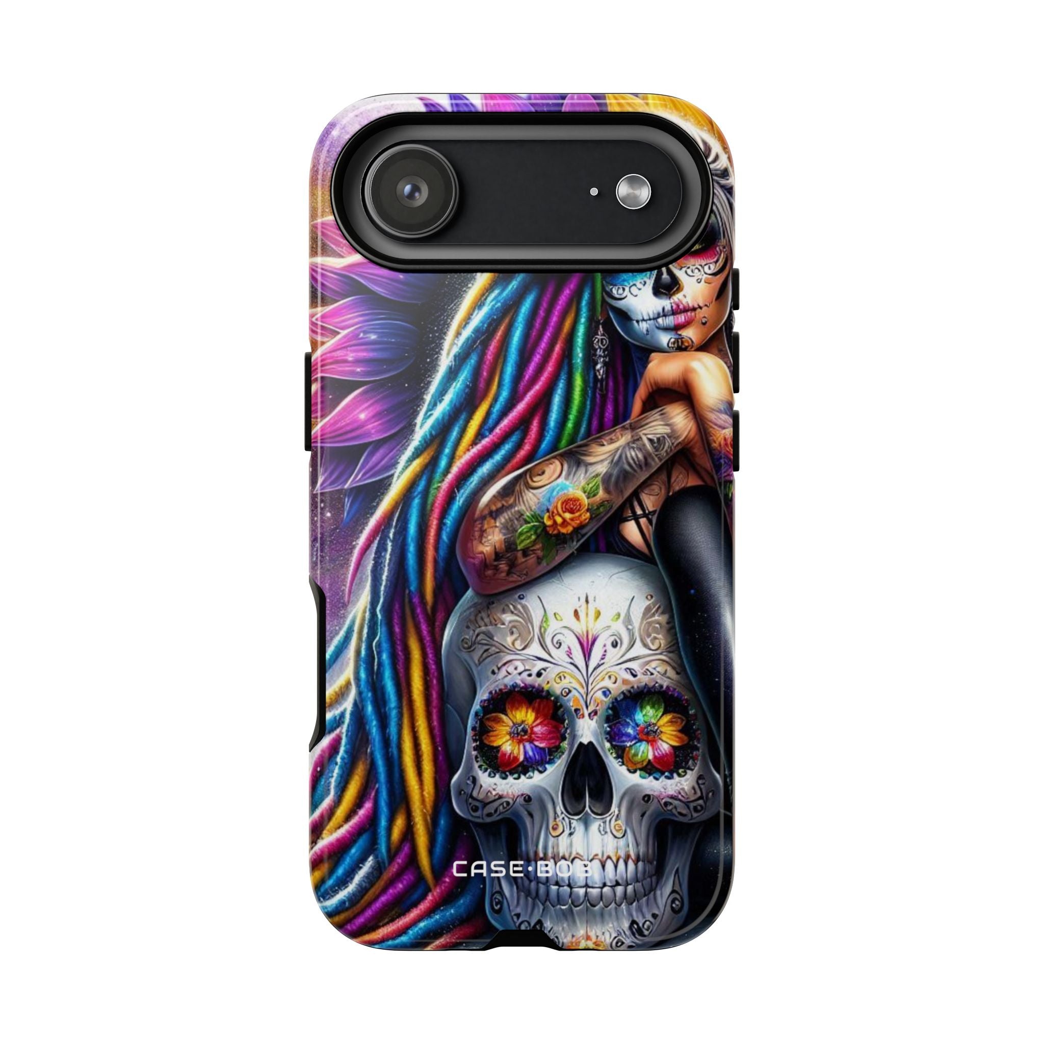 Sunflower Skull Glow iPhone 17 Air Case - Tough