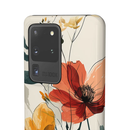 Elegant Floral Harmony Samsung S20 - Slim Phone Case