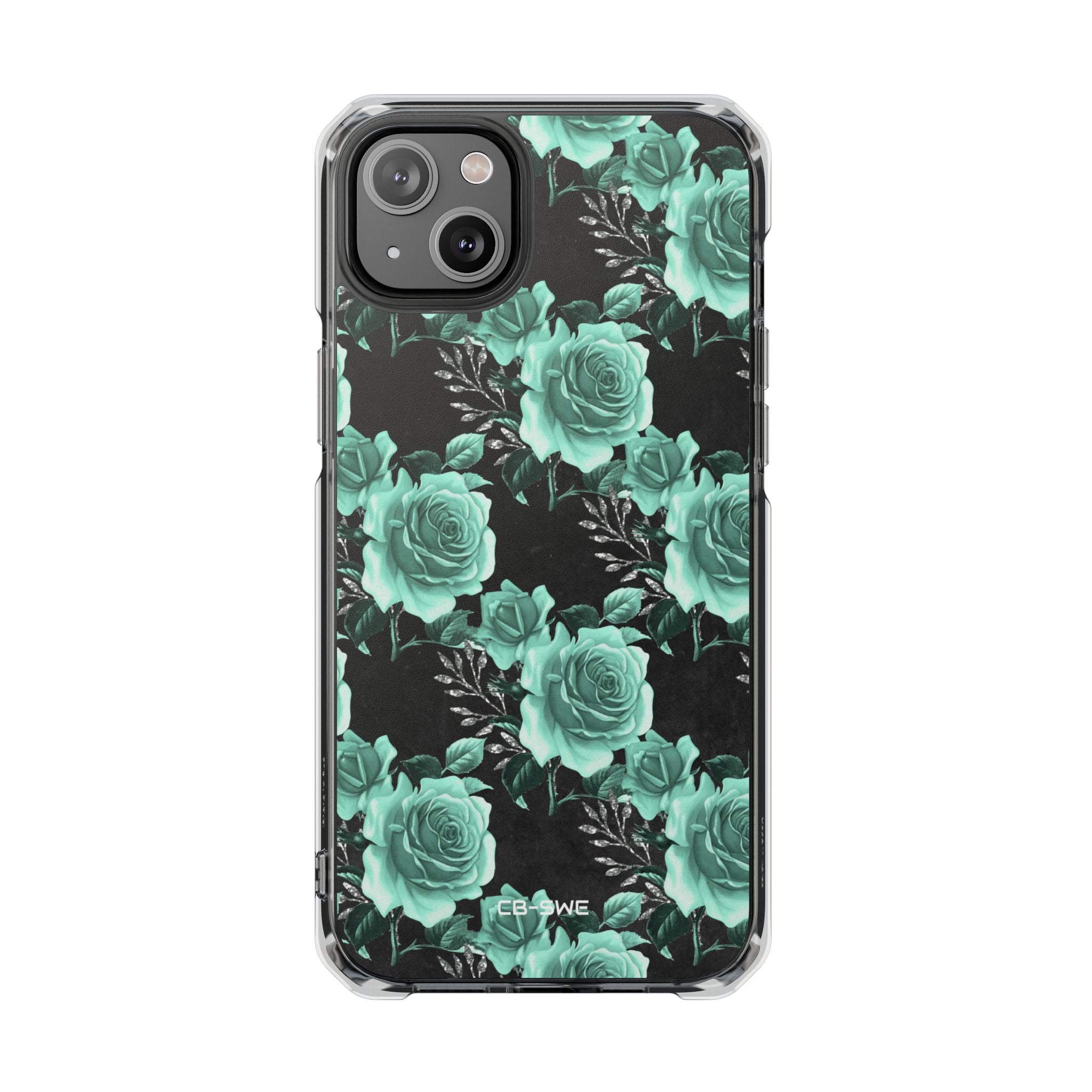 Turquoise Rose Symphony iPhone Case - Impact