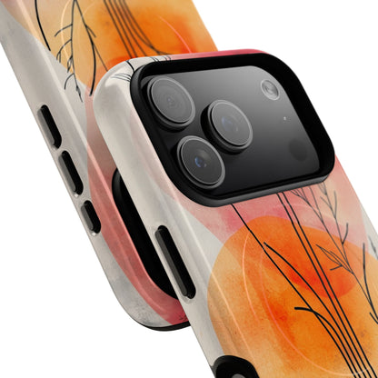 Curved Stem Sunset iPhone 17 Pro Case - Tough+