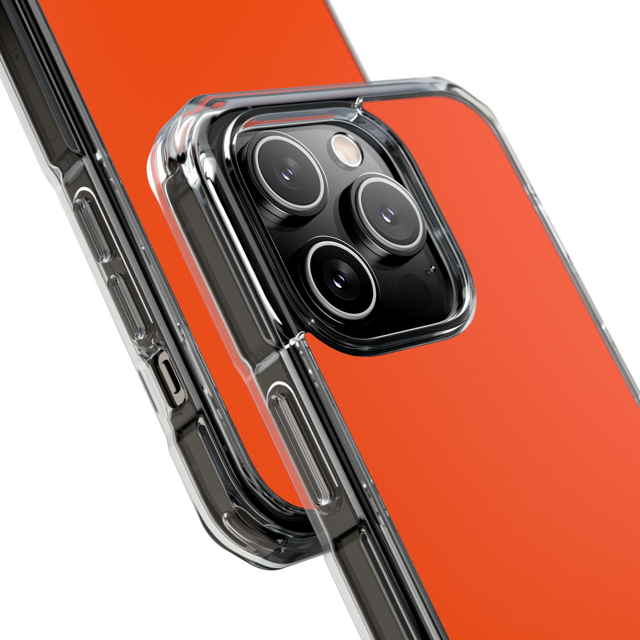 International Orange - Clear Impact Case for iPhone