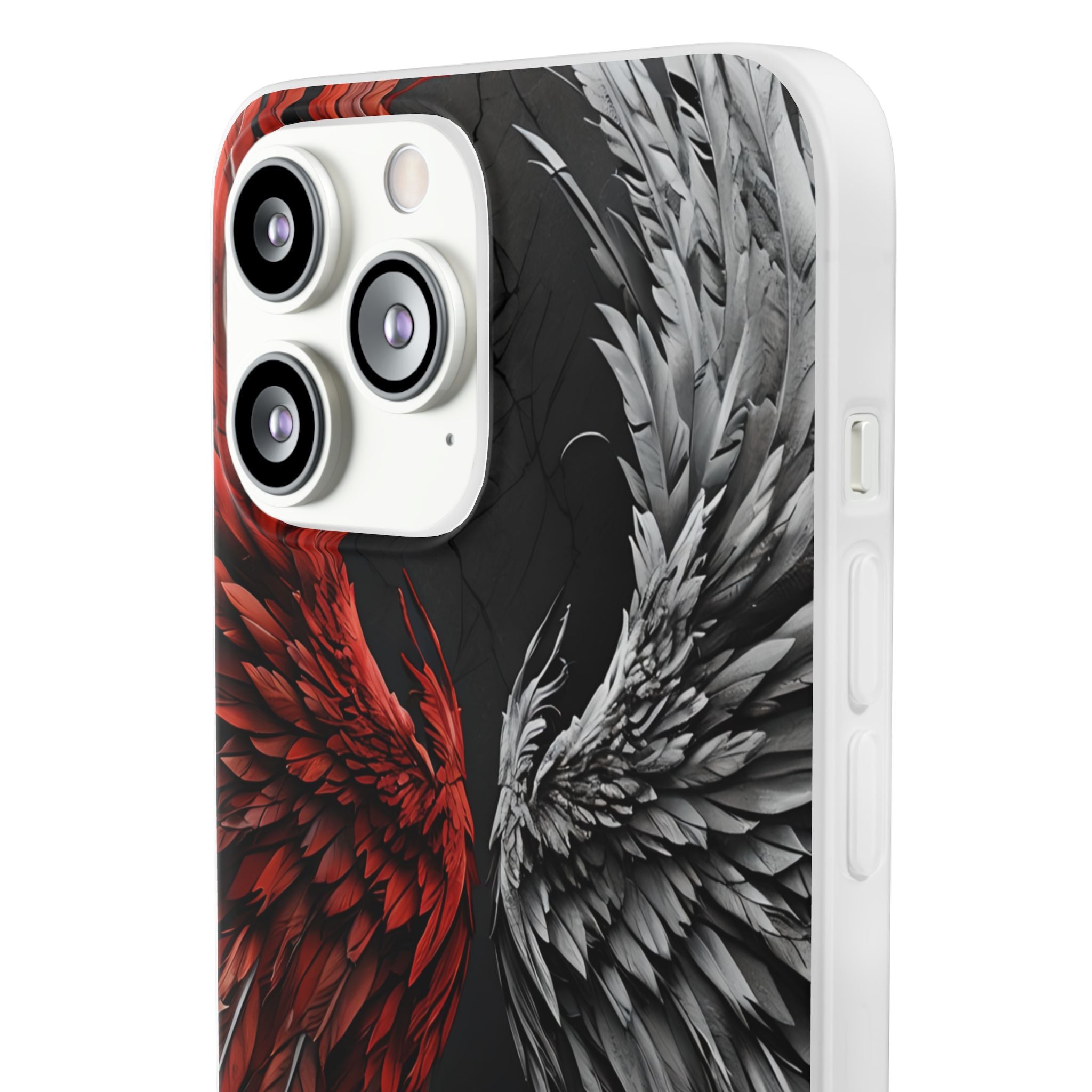 Crimson White Wings iPhone 13 Pro Max - Soft