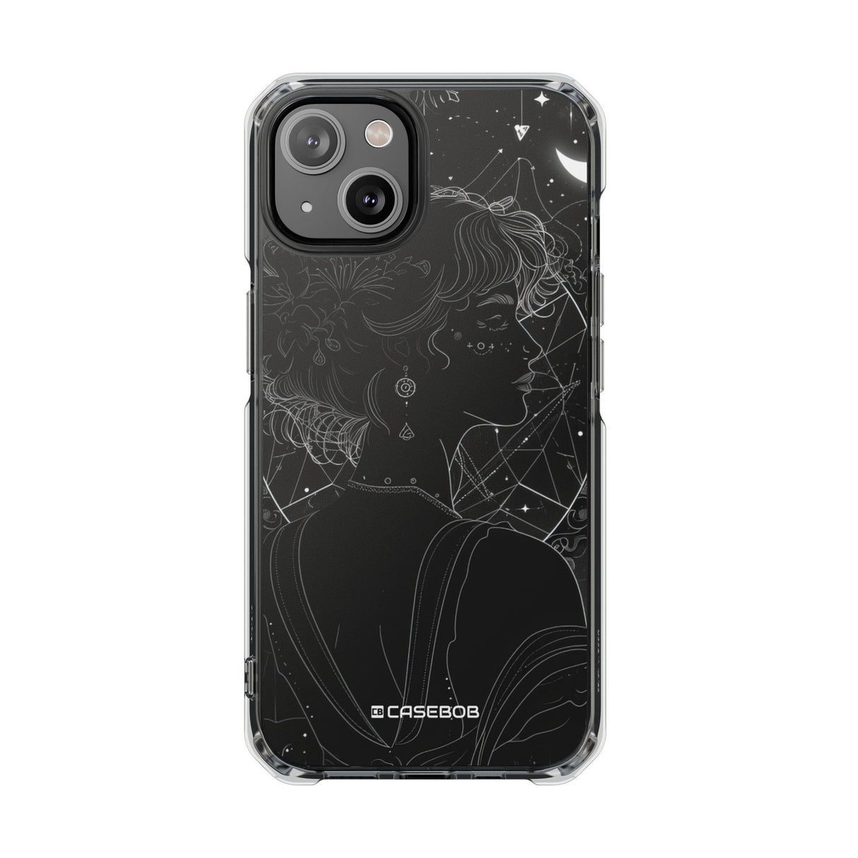 Mystic Starlit Serenity - Phone Case for iPhone (Clear Impact - Magnetic)