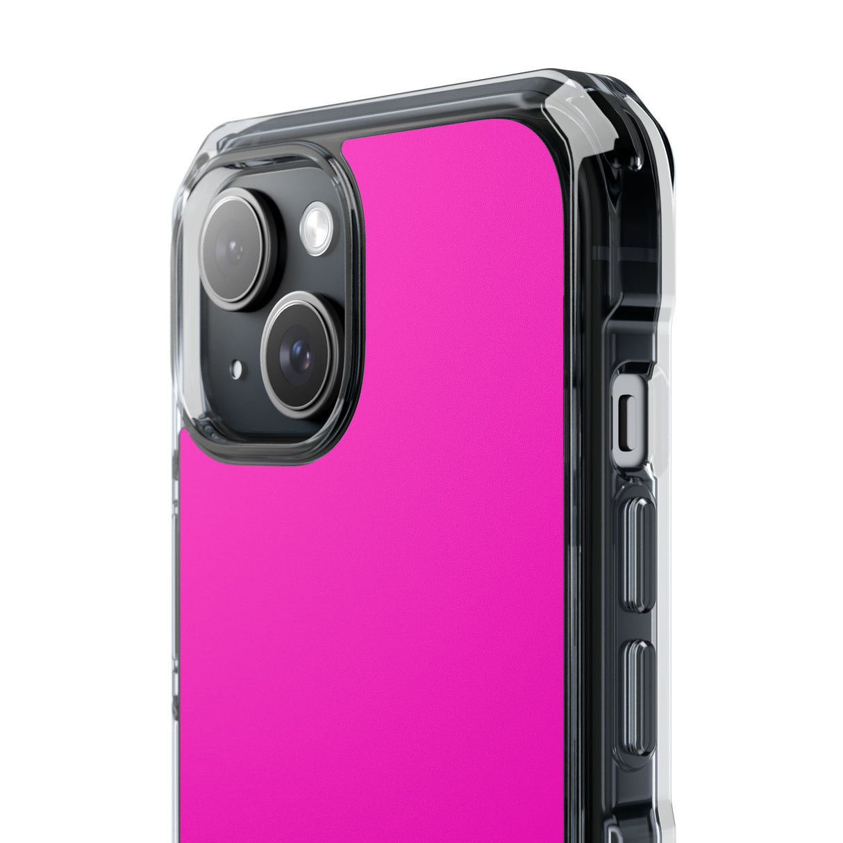 Shocking Pink | Handyhülle für iPhone (Clear Impact Case – magnetisch) 