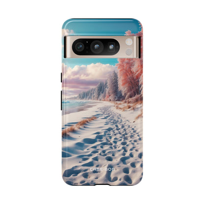 Snowy Footprints Google Pixel 8 Pro Case - Tough