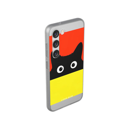 Peekaboo Cat Crimson Samsung S23 Case - Soft