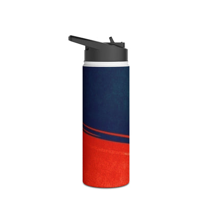 Navy Streak - Stainless Steel Water Bottle