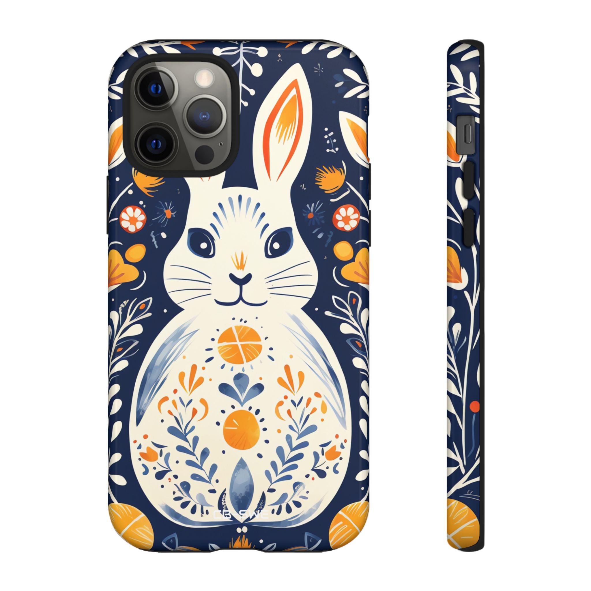 Floral Rabbit Joy - iPhone Case