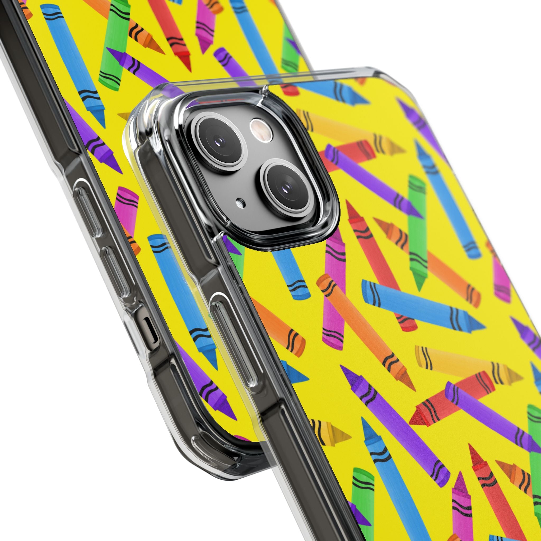 Crayons Scatter Playfully iPhone Case - Impact
