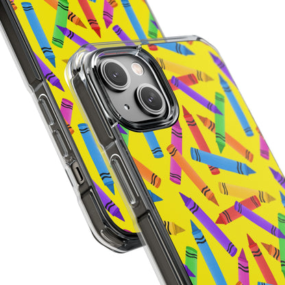 Crayons Scatter Playfully iPhone Case - Impact