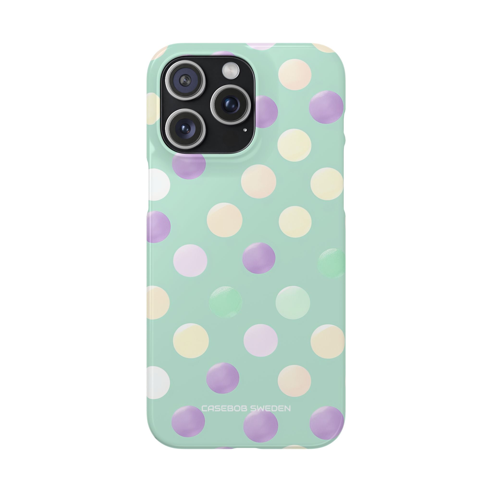 Pastel Polka Dots - Slim iPhone 15 Phone Case