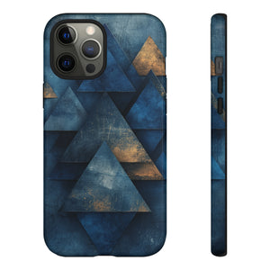 Blue Geometric Harmony - Protective Phone Case