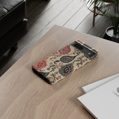 Navy Paisley Swirl Google Pixel 7 - Tough