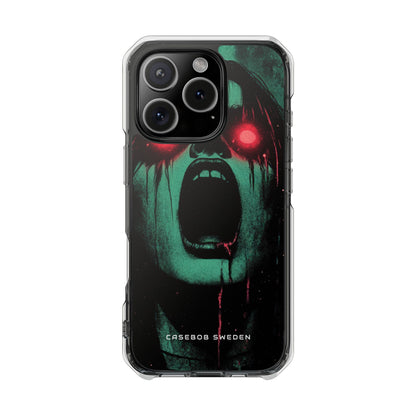 Haunting Glow of Gothic Eyes iPhone 16 - Clear Impact Phone Case