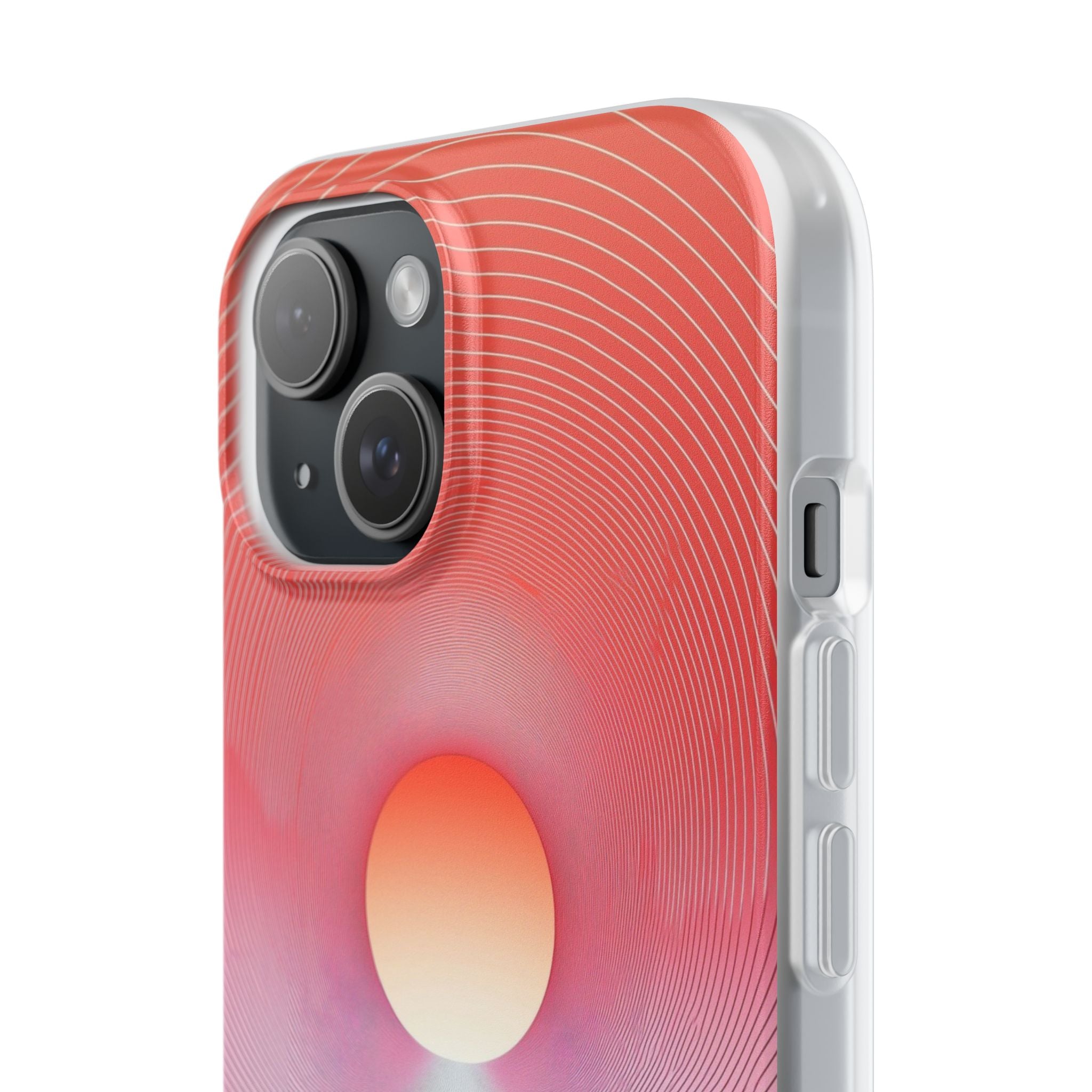 Orange Portal iPhone 15 Case - Soft