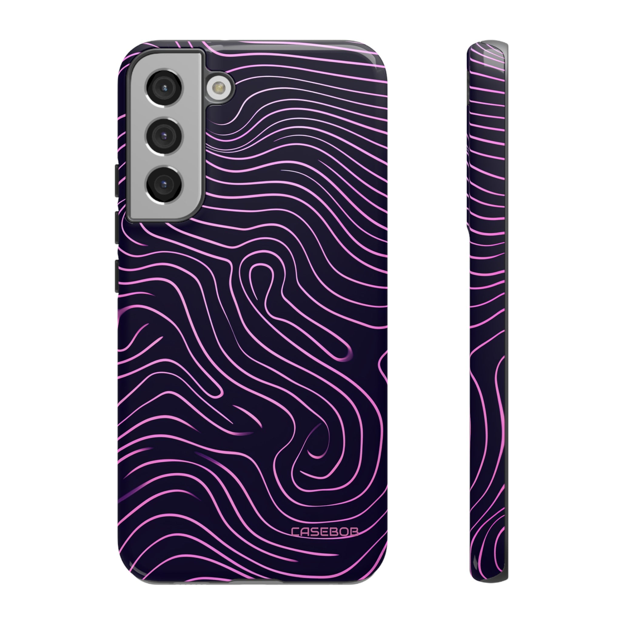 Purple Line Minimalism - Protective Phone Case