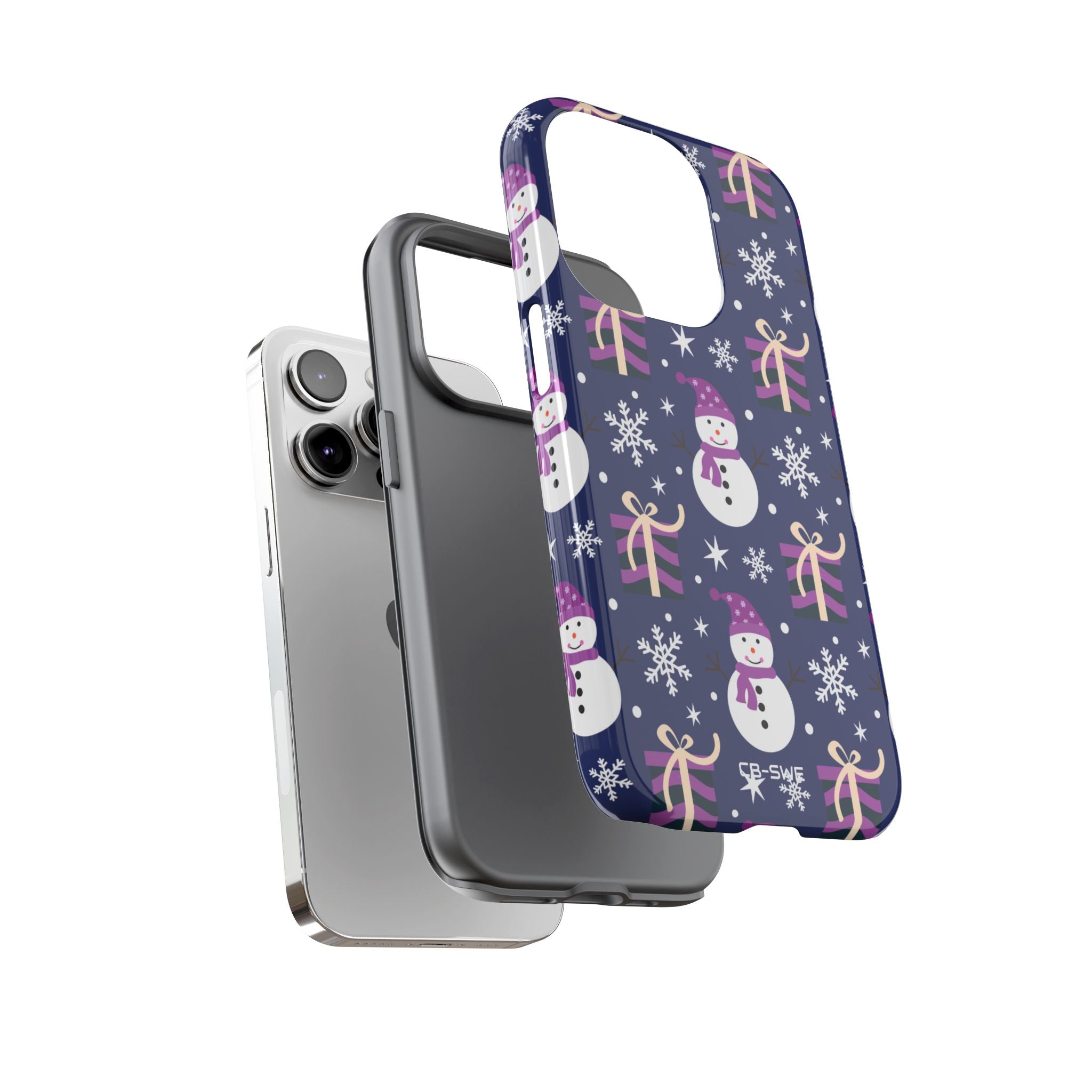 Snowmen Gift Giving - iPhone Case