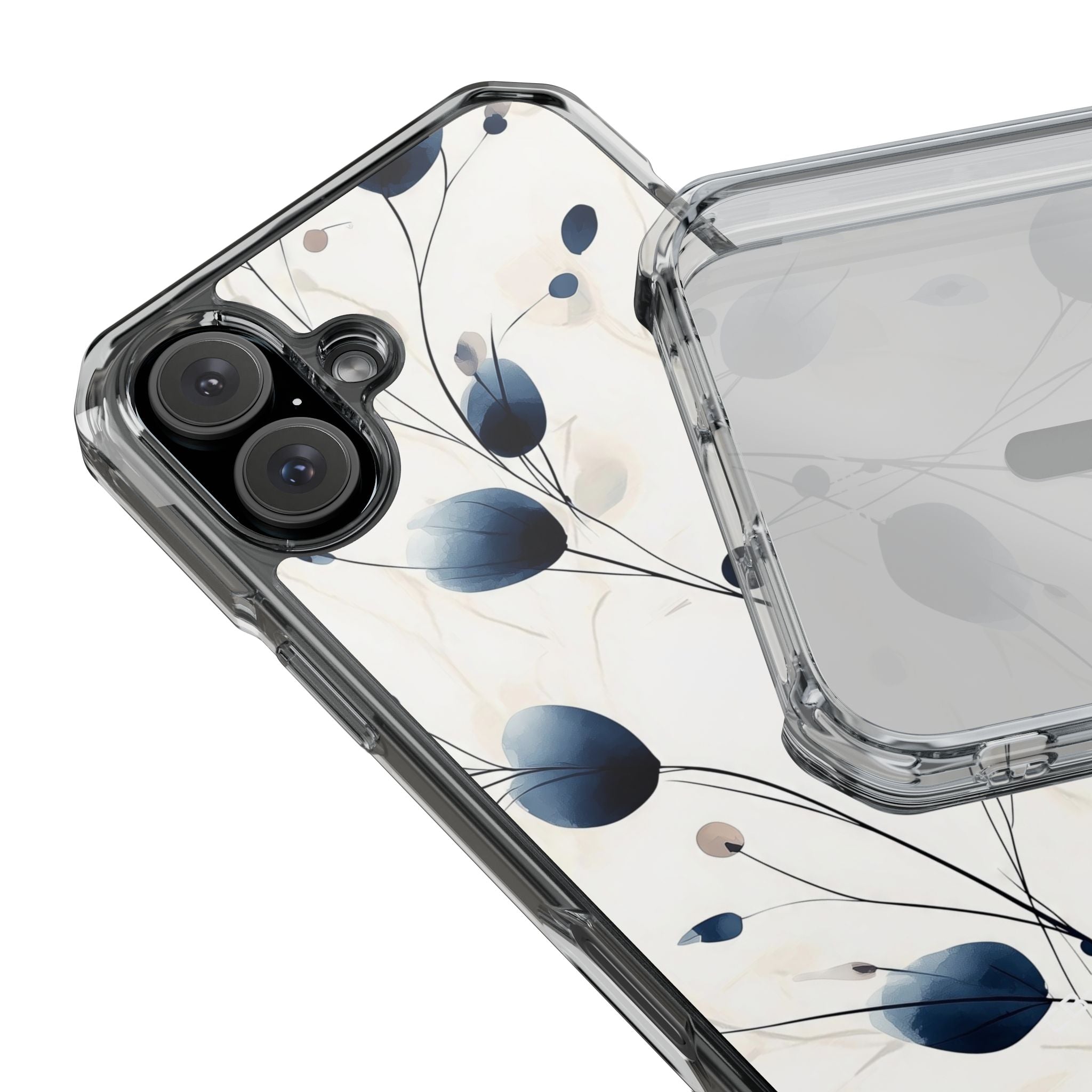 Floral Harmony Blue iPhone Case - Impact