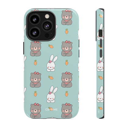 Bunnies Gather Carrots - iPhone Case