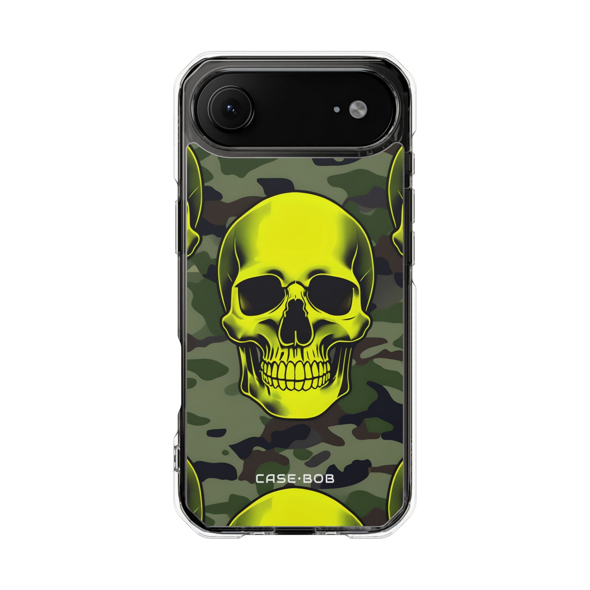 Neon Skull Camo iPhone 17 Air Cover - Impact