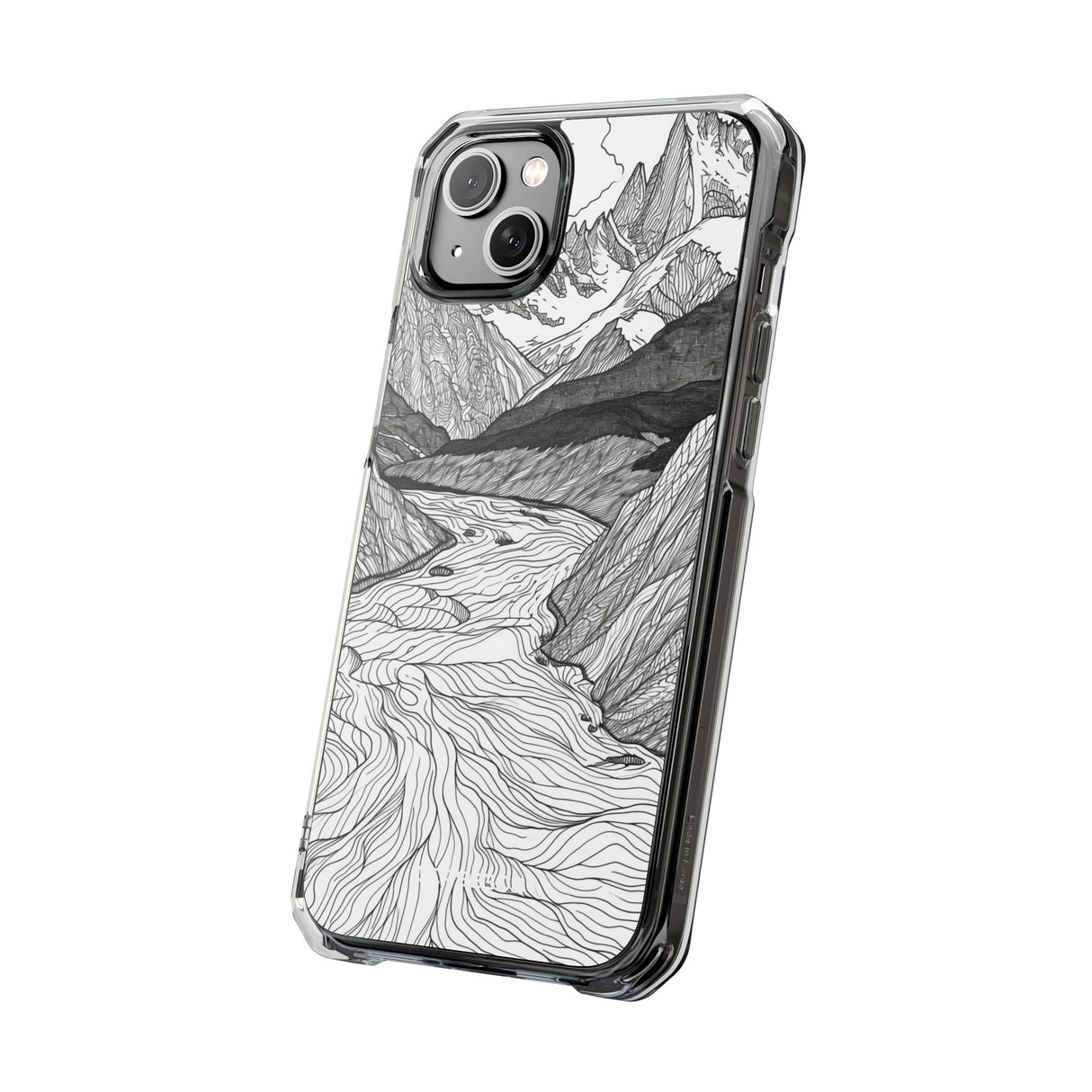 Mountain Tranquility - Phone Case for iPhone (Clear Impact - Magnetic)