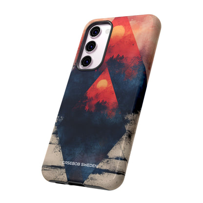 Red Sky Serenity - Tough Samsung S23 Phone Case