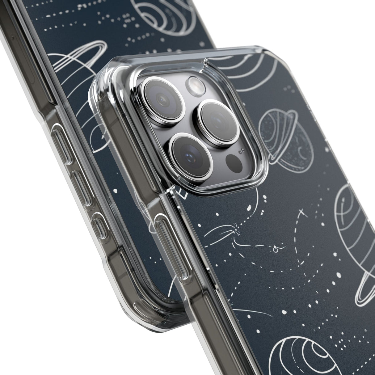 Cosmic Wanderer – Handyhülle für iPhone (Clear Impact – Magnetisch)