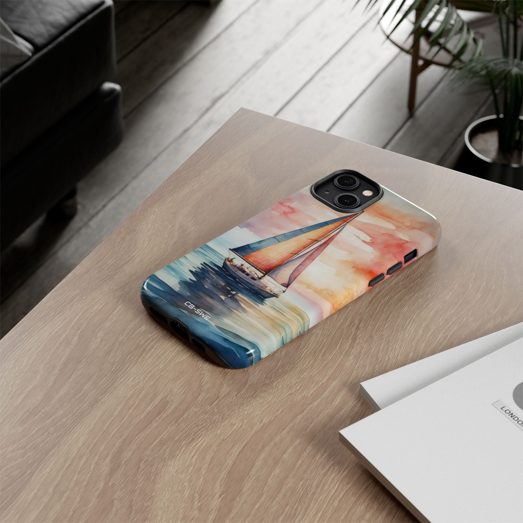 Sailboat Glides Calm - iPhone Case
