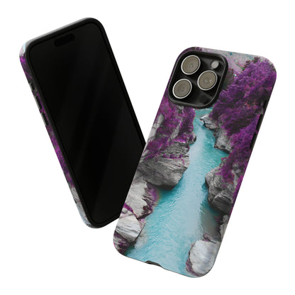 Purple Pine Forest - Protective Phone Case