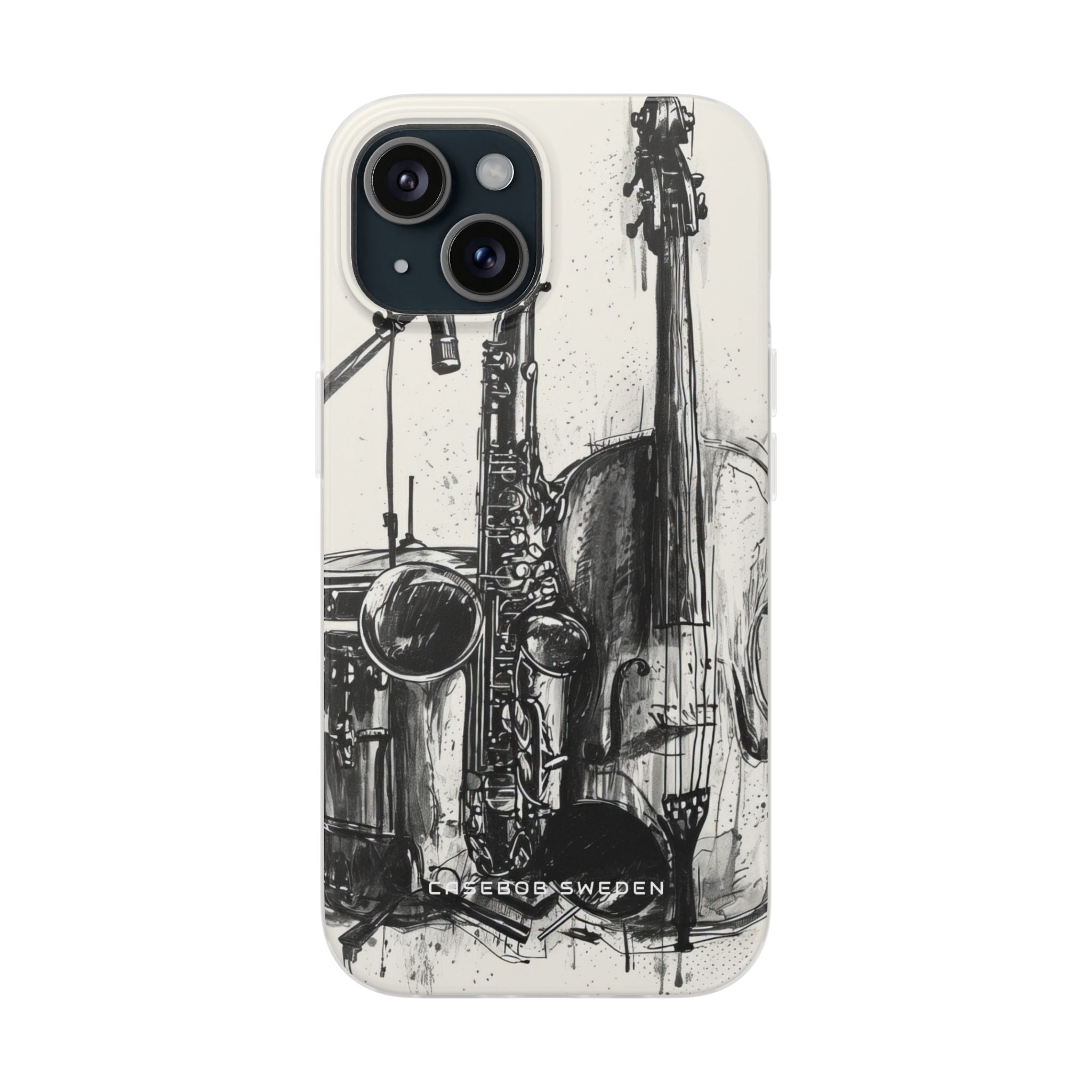 Jazz Instrument Line Symphony iPhone 15 - Flexi Phone Case