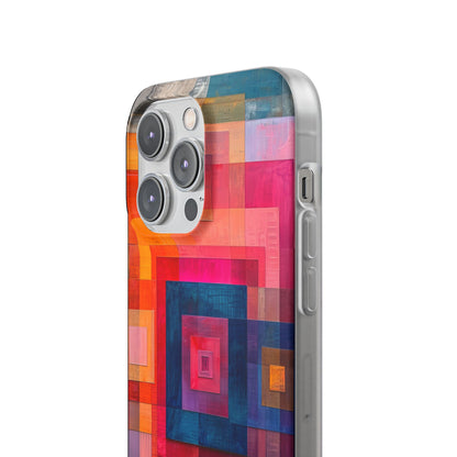 Vibrant Geometry - Flexi iPhone 14 Phone Case