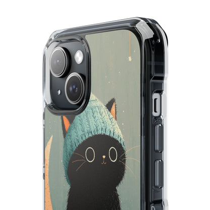 Cat Sits Dreaming iPhone Case - Impact