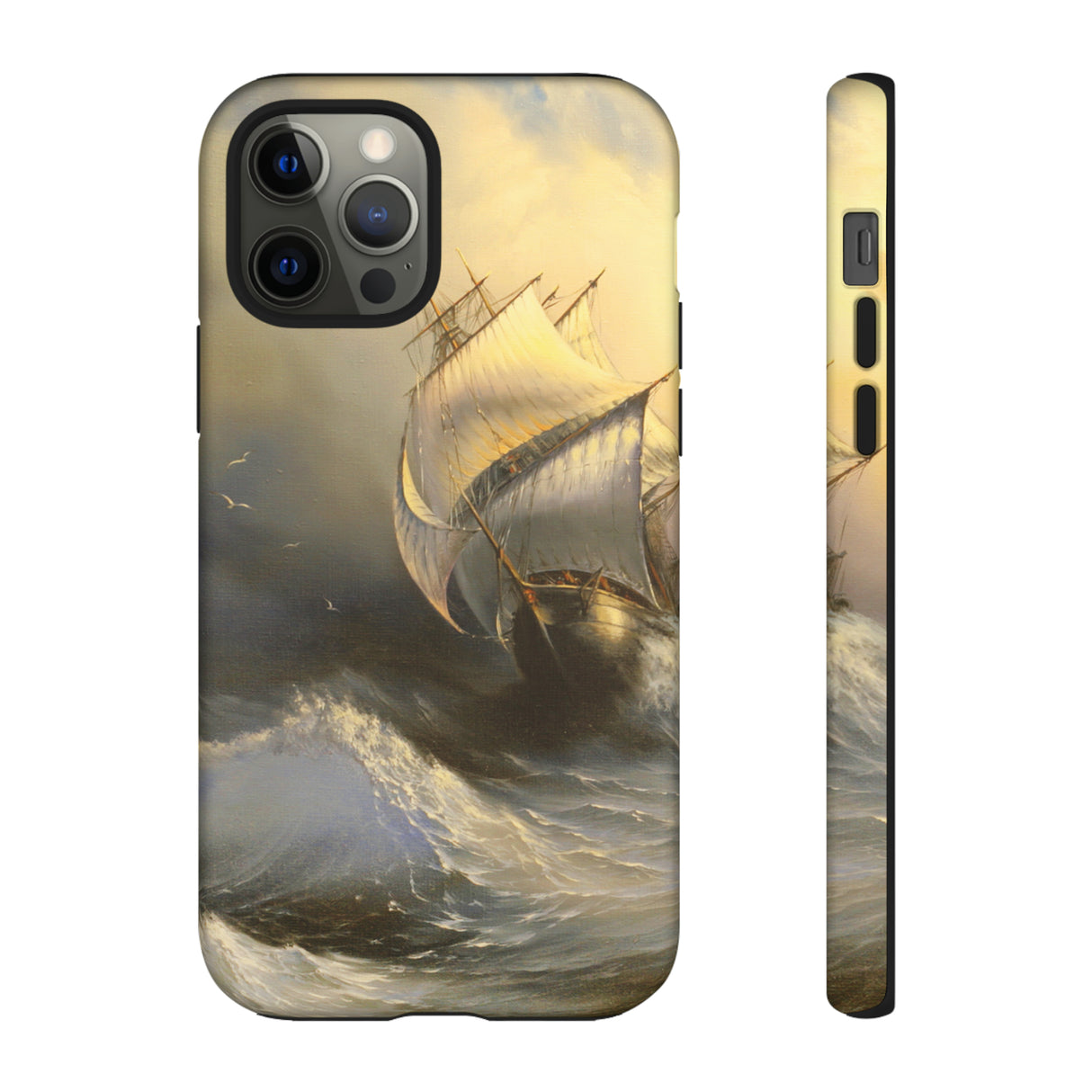 Oil painting - Ancient sailing vessel - Protective Phone Case