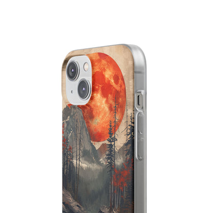 Celestial Glow Over Reflective Landscape iPhone 14 - Flexi Phone Case