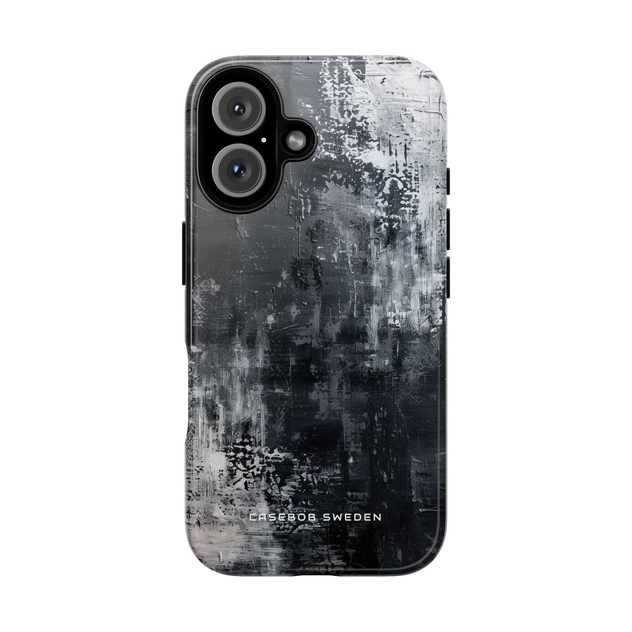 Textured Monochrome Blossom iPhone 16 - Tough Phone Case