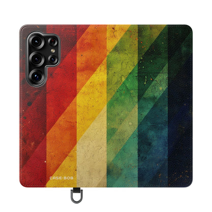 Crimson Stripes - Samsung S25 Ultra Case - Wallet