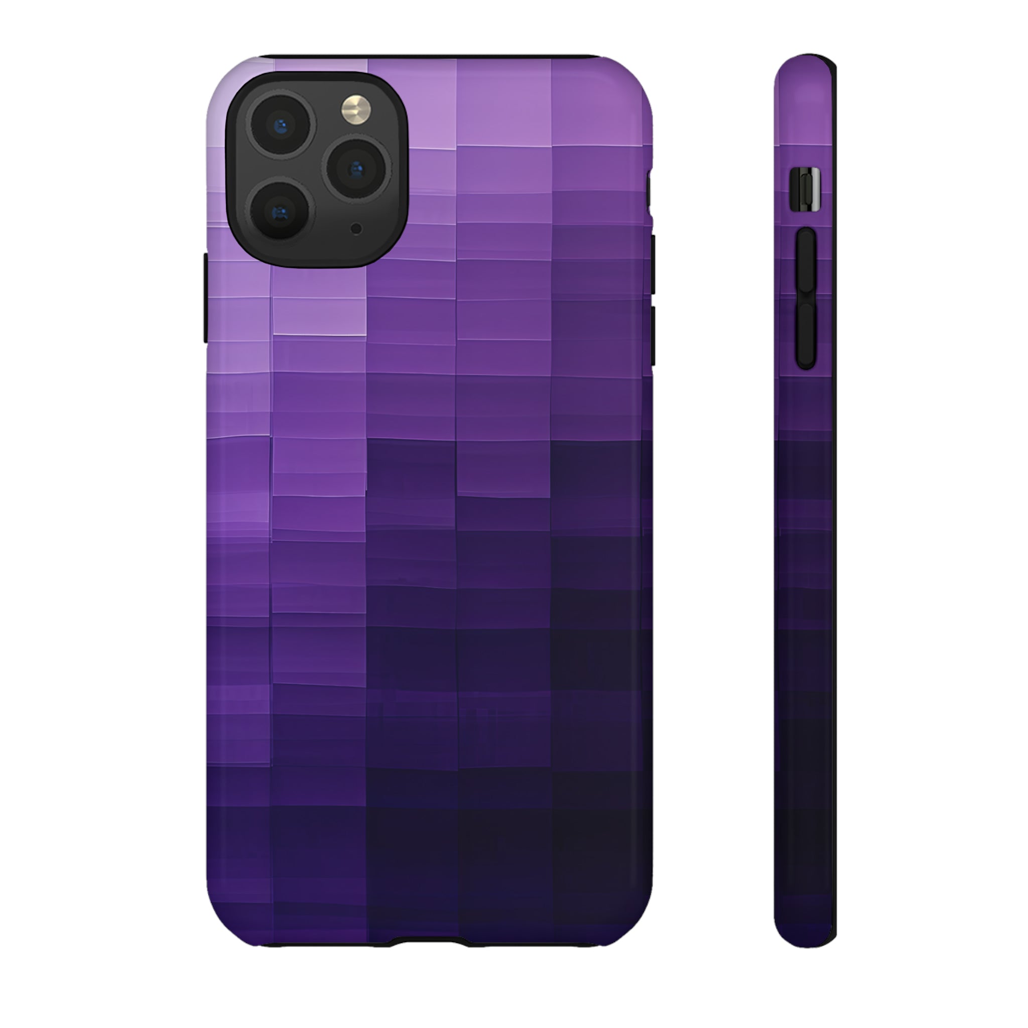 Purple Square Fusion - Protective Phone Case