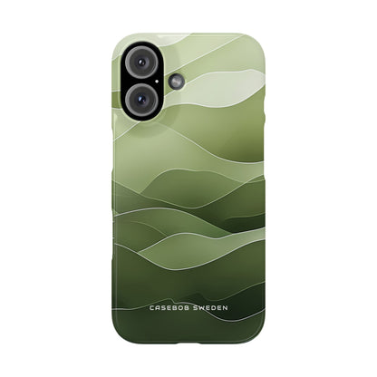 Gradient Emerald Drift iPhone 16 - Slim Phone Case